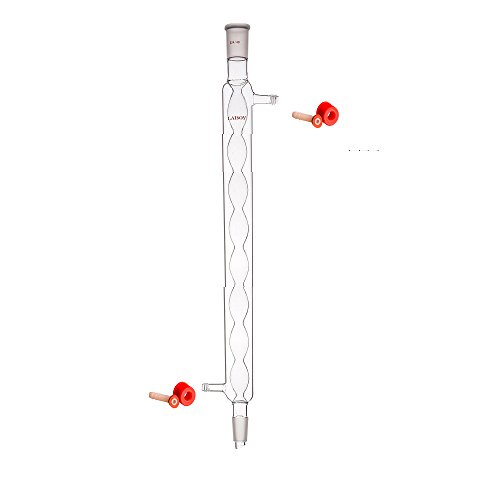 Laboy Glass Allihn Condenser For Reflux & Apparatus With 24/40 Joints 300Mm In Length Organic Chemistry Lab Glassware With Removable Hose Connections #TOP4