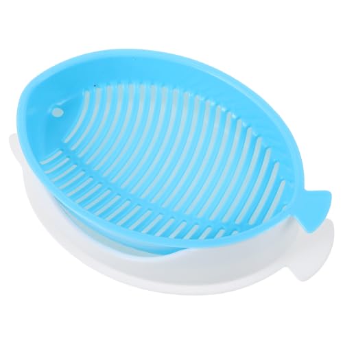 INOOMP 猫草植栽ボックス クリンクル猫のおもちゃ ネコ科の動物 猫 ゴミ 駆虫 問題 便利な猫用プランター 猫草プランター 猫草カップ 猫草育成キット プラスチック Sky-blue