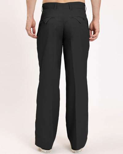 Image of Thevasa Relaxed Fit Korean Pants for Men, Suitable for Casual & Formal Wear, Stylish Baggy Pants for Men, Pleated Pants for Men