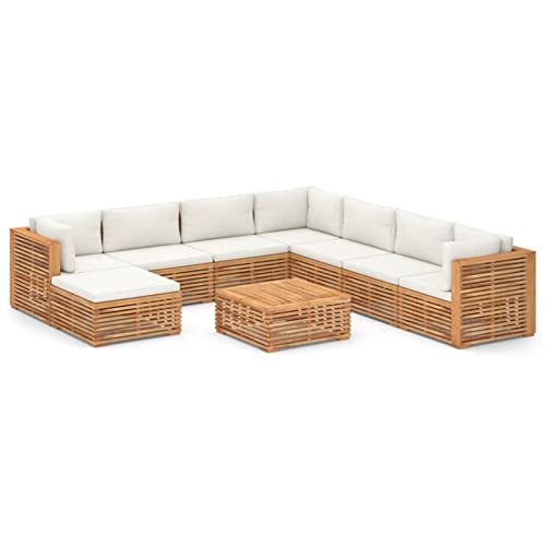 Chenshu 9-TLG. Garten-Lounge-Set mit Kissen, Lounge Gartenmöbel Set, Terassenmöbel Wetterfest, Gartenlounge, Balkon… – Bild 3