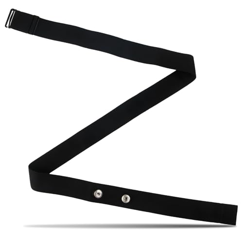Banda elástica Ajustable para Cinta pulsometro Banda Pectoral Recambio Banda frecuencia Cardiaca Pulsometro Banda Pectoral Compatible con Garmin, Wahoo, Polar H10 H9, Coospo, Magene, Bryton, Livlov