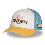 Von Dutch Gorra Trucker California, Malla Turquesa y Blanca con Visera Naranja, Ajustable, Logo Bordado