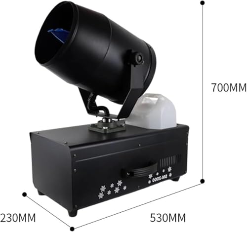 Máquina de nieve de 2000 W para fiestas y eventos, efecto de nieve DJ, ideal para fiestas invernales y espectáculos (Color: 2000 W) miniatura 7
