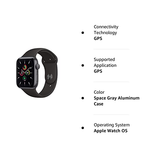 Apple Watch Se (Gps, 40Mm) - Space Gray Aluminum Case With Black Sport Band (Renewed) #TOP7