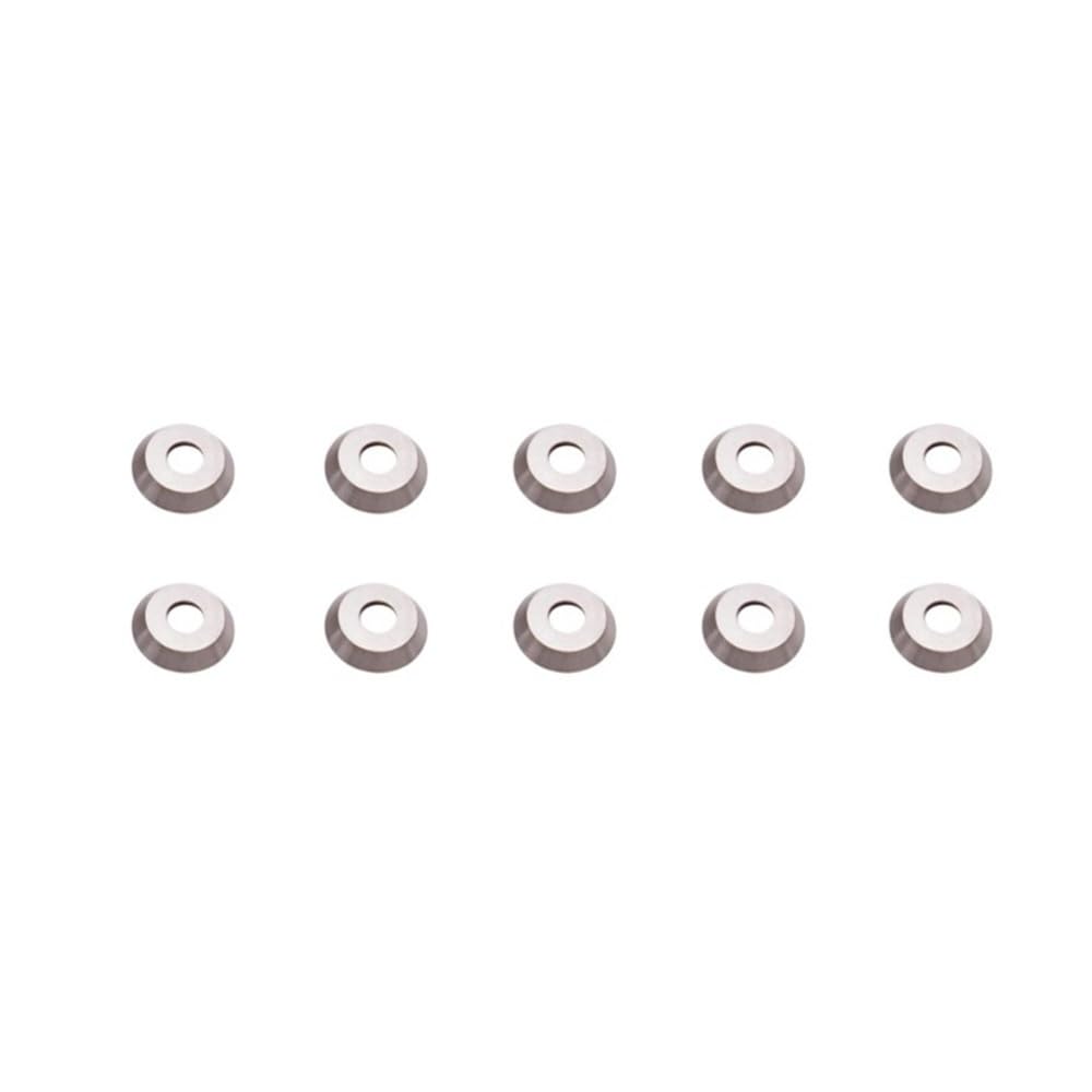 10pcs Turning Carbide Inserts Round Blades, Woodworking Lathe Indexable Cutter 12mm for Concave Hollowing