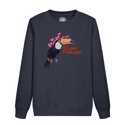 Sweatshirt enfant love pelicans cadeau original humour illustration art
