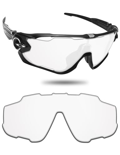 Fiskr Nonpolarized Lenses Replacement for Oakley Jawbreaker(OO9290) Sunglasses with Anti-scratch&Anti-saltwater&Anti-dust Coating(Clear)