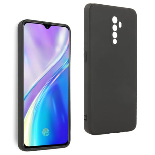 Cover in Gel TPU Nera per Oppo REALME X2 PRO - Reno Ace, Ultra Sottile 0,33 mm, Morbido Flessibile, Custodia Silicone