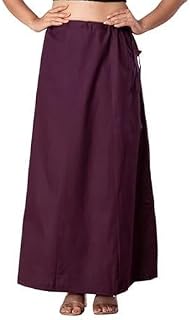 Nida's Trends Petticoat for Saree for Woman, Pure Cotton, Free Size (Max Waist 42 Inch). Price In India