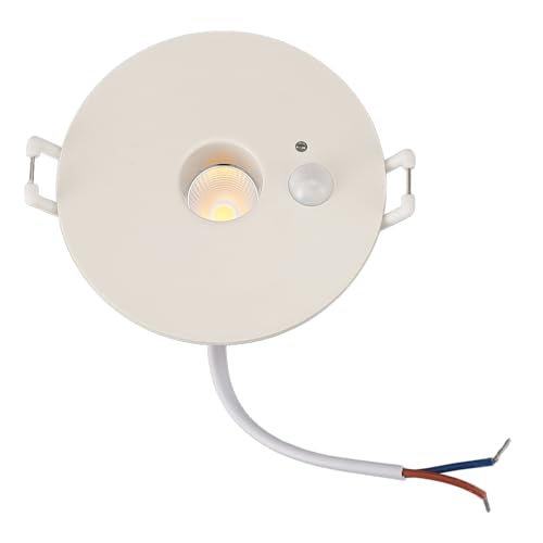 Garosa Luz de Techo LED con Sensor de Movimiento, Luz Empotrada de bajo Consumo de 9W 4000K para Pasillo, Sala de Estar, Balcón, Hecha de Material ABS con Larga Vida útil, ángulo de