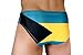 Bahamas Flag Men's Swimbrief - Men's Patriotic Swimbrief - Bahamas Flag Bikini Brief - Bahamas Pride Swimwear - Size Medium