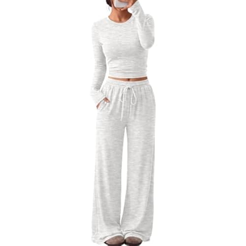 Trendy Queen Women's 2 Piece 2026 Fall Fashion Lounge Set with Pockets