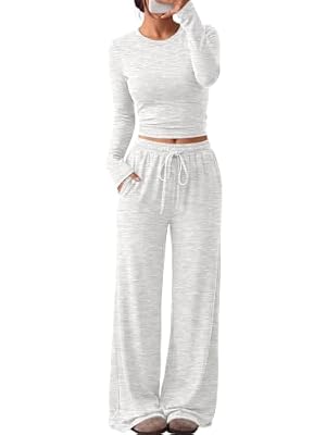 Trendy Queen Women's 2 Piece 2026 Fall Fashion Lounge Set with Pockets
