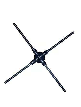 TONZO 3D Hologram Fan Projector 80cm Multiple Control Methods, 4 Blade High Pixel Advertising Display with Video Library for Business Store Signs, Bar, Casino, Party, Christmas