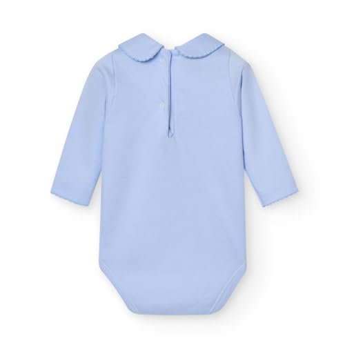 BABIDU Body Cuello Algodon, Azzurro, 24 Months