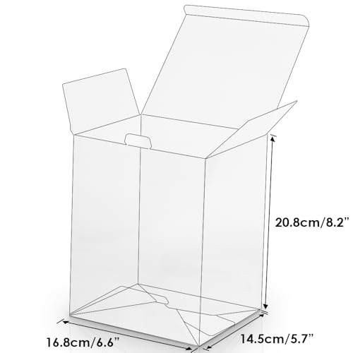 Baskiss 3 Pack Protector Case for Funko Pop 6 inch Figures, 0.5mm Thick, No Protective Film Need Clear Display Box with Locking Tab, Scratch-Resistant, Waterproof and Dustproof (3) - Thumbnail 2