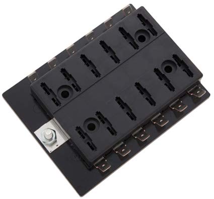 Sherco-Auto Universal 10 Position ATC/ATO Blade Type Fuse Holder Block Panel
