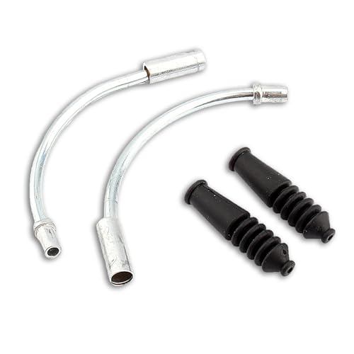 equlup Bicycles V Brake Hose, 110 Degrees Bend Mountain Bike Accessories Aluminium Alloy Brake Noodles Cable Wire Guide Pipe for Cycling Supplies