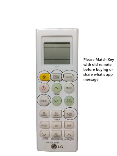 Image of AC Remote Control Compatible for LG Split Air Conditioner /Window AC (Please Check All Photos & Match All Button)
