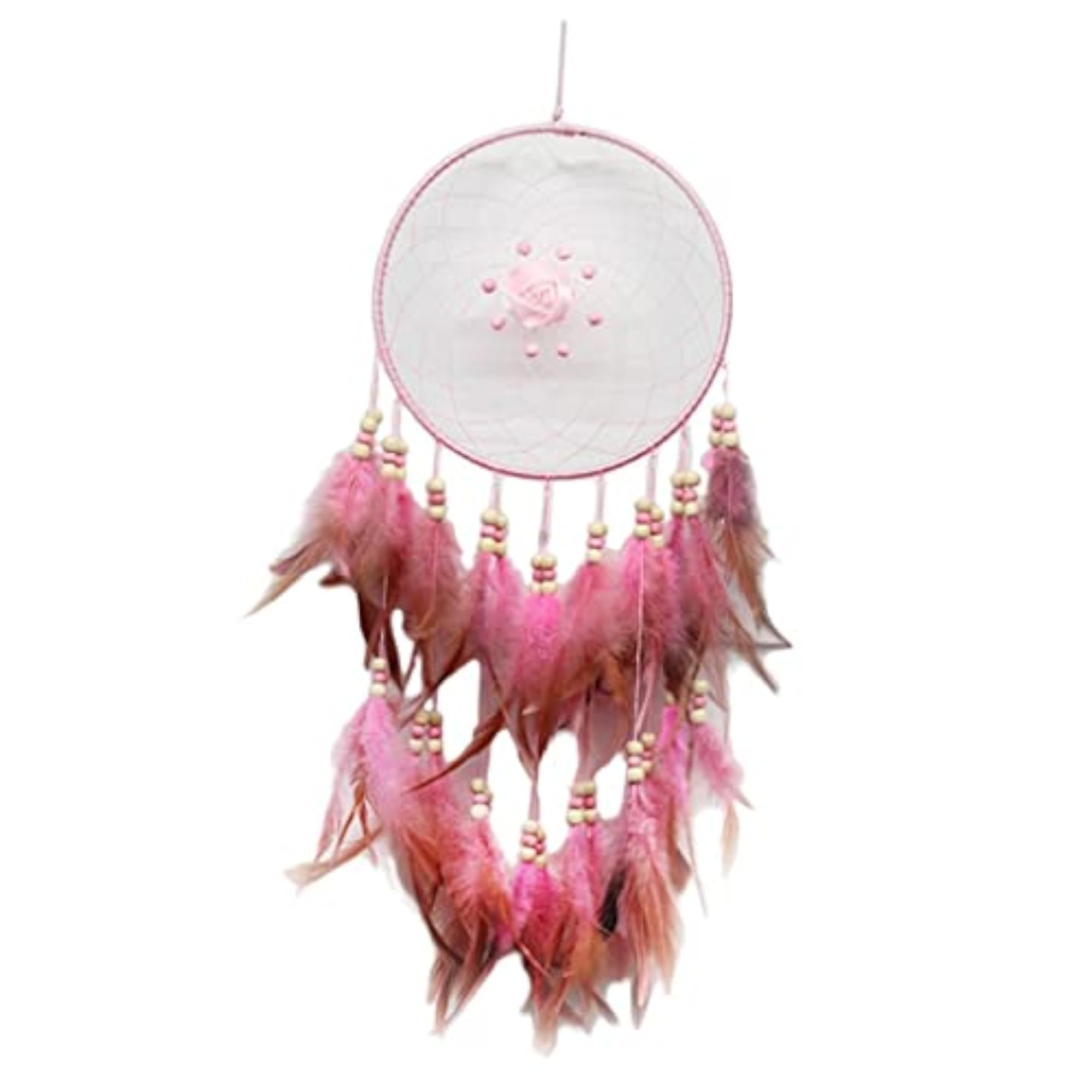 Pink Handmade Dream Catcher for Wall Hanging Decoration