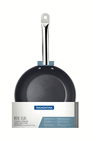 Frigideira Tramontina Professional Rasa em Aço Inox com Fundo Triplo Revestimento Interno em Antiade