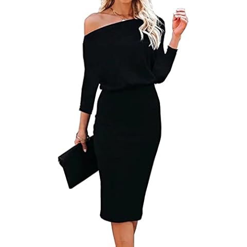 Ezbelle Off The Shoulder Bodycon Midi Dress Cover