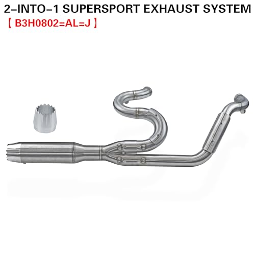 2-into-1 Full Exhaust System for Harley Touring