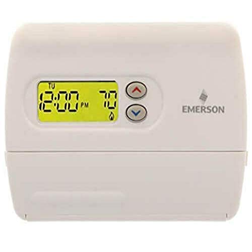 Emerson 1F82-261 Heat Pump Programmable Digital Thermostat, 5-2 Day, White -  Emerson Climate Technologies