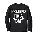 costume divertente per halloween dell'ultimo minuto di pretend i'm a bat maglia a manica