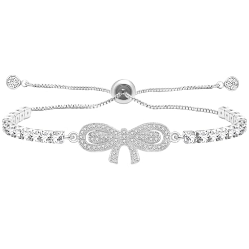 Bracelet de tennis chaîne zircone cubique femmes filles plaqué or rose YA4867