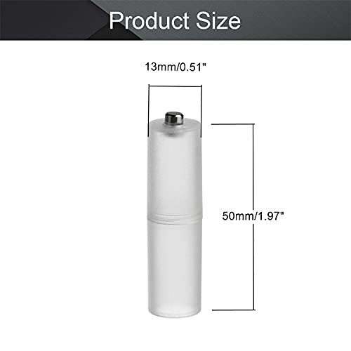 Fielect 5 peças AAA para AA conversor adaptador de bateria transparente conversor de bateria suporte