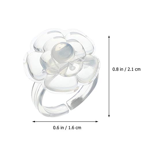 Beaupretty 100 Unidades de Paleta de Mini Manicure Paleta de Anéis de Arte para Unhas Com Flores Sup