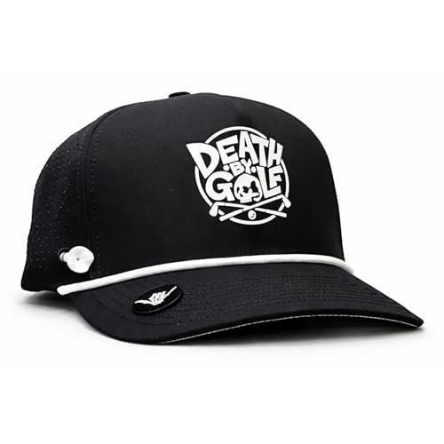 Image of BRIMZ Golf Performance Hat - Tee Holder & Magnetic Brim - Breathable Sweat & Water Resistant Golfing Snapback Cap