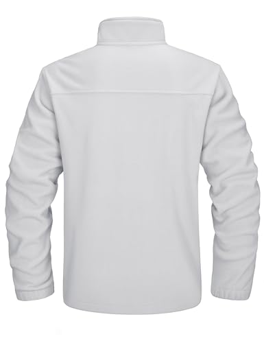 TACVASEN Men's Polar Fleece Jackets Lightweight Soft Winter Thermal Coats Outdoor Windproof Zip Up Jacket with Pockets2