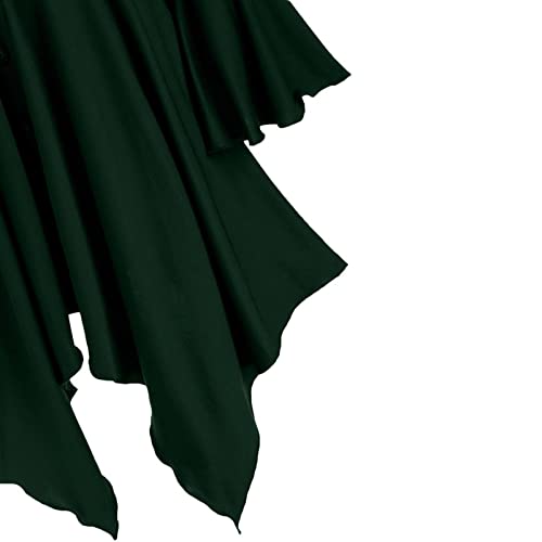 Vestidos de jersey goticos solidos y capa con capucha para citas tematicas y cosplay 2