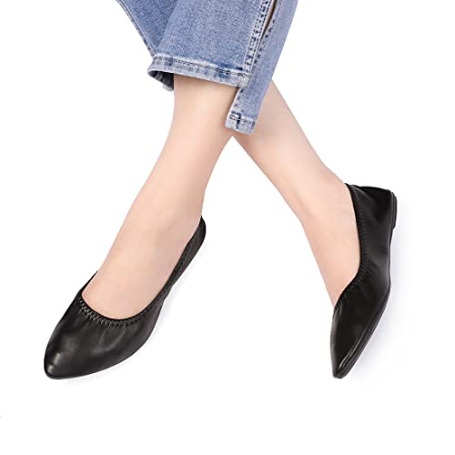 Image of Women's Ballet Flat Slip On Flats - Classic Casual Dress Shoes, Foldable Portable Travel Ballet Walking Shoes