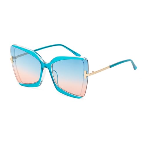 Women's Oversized Butterfly Sunglasses - Fashionable Large Frame UV400 Shades for Driving2