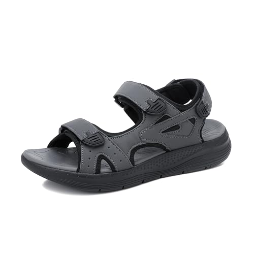 ARRIGO BELLO Sandalias de Senderismo para Hombres Verano Sandalias de Playa Antideslizante Trekking 41 46(A Gris,43)