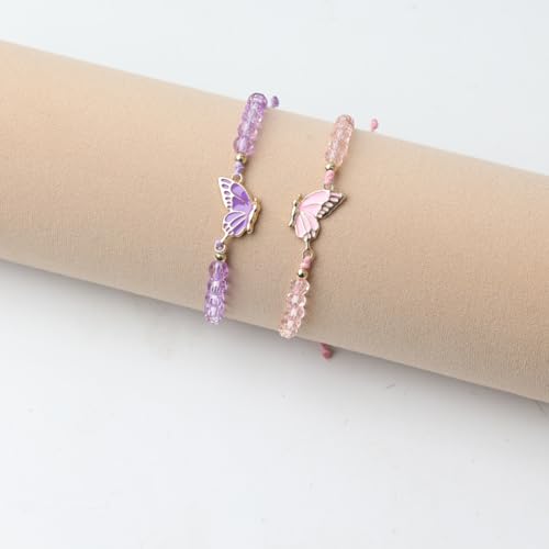 Friendship BFF Necklace Matching Butterfly Necklace for Best Friends, BFF Jewelry, 2 Pieces4