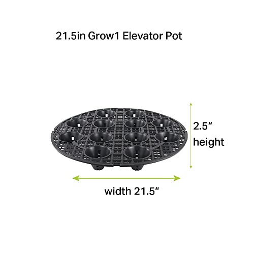 Grow1 21.5Inch Pot Elevators For Plants Plastic Fabric