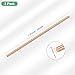 M METERXITY 2-Pack Copper Round Rod 6mm Dia. 7.87 Inch Length T2 Copper Stock Solid Copper Rod Lathe Bar for Metal Crafts DIY/Gardening/Industry/Decoration Pure Copper Tube