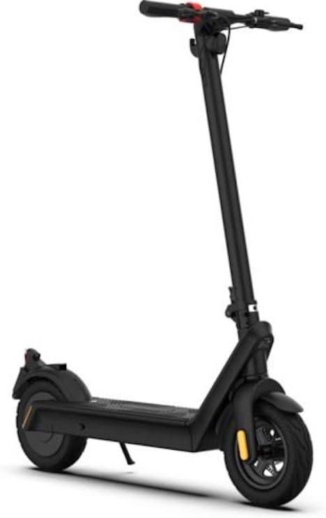 Ocean Drive X9 Max electric scooter in black, standing upright with handlebars visible.