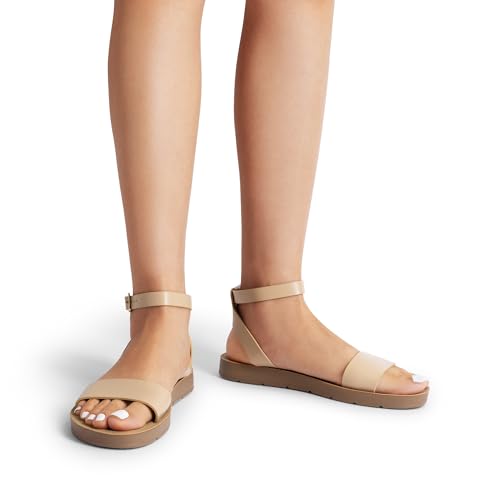 Image of DREAM PAIRS Women's Ankle Strap Flat Sandals