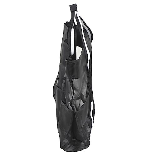 Bolsa de Ombro de Praia, Bolsa de Praia de Malha de Nylon Resistente Dobrável Com Bolso Com Zíper pa