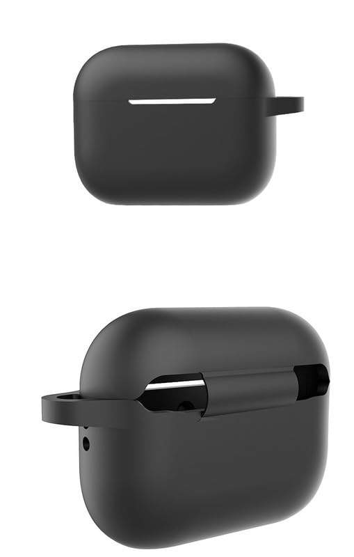 Image of Colorcase Front & Back Full Protection Silicon Case Cover for Boat Airdopes Alpha - (Black) (Airpods Not Included)