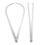 KICHOUSE 2St einfaches Messgerät brzkr silve roststop Schnell Silberfarben innere...