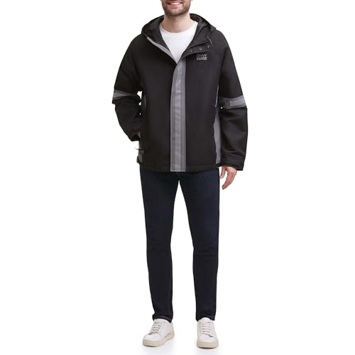 Image of DKNY mens Dkny Men's Taslan Performance Hoody With Reflective Detail