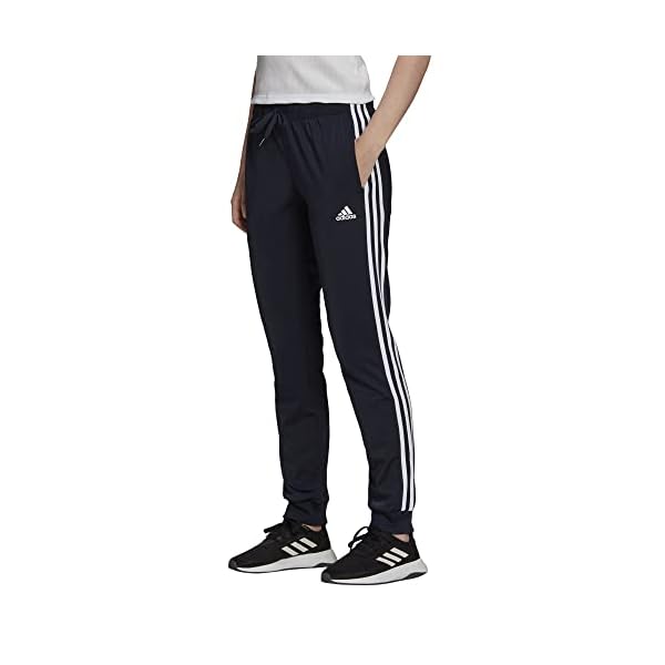 adidas Women's Plus Size Essentials Fleece Tapered Cuff Pants