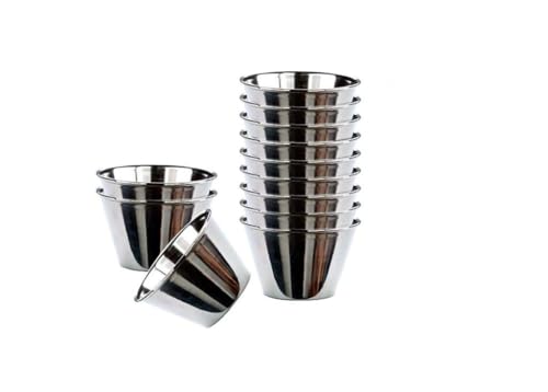 DRW Flanera Acciaio Inox 12 Unità Ø9 cm