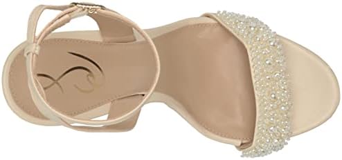 Sam Edelman Women's Jade Heeled Sandal, Modern Ivory Perla, 10 | Image 4